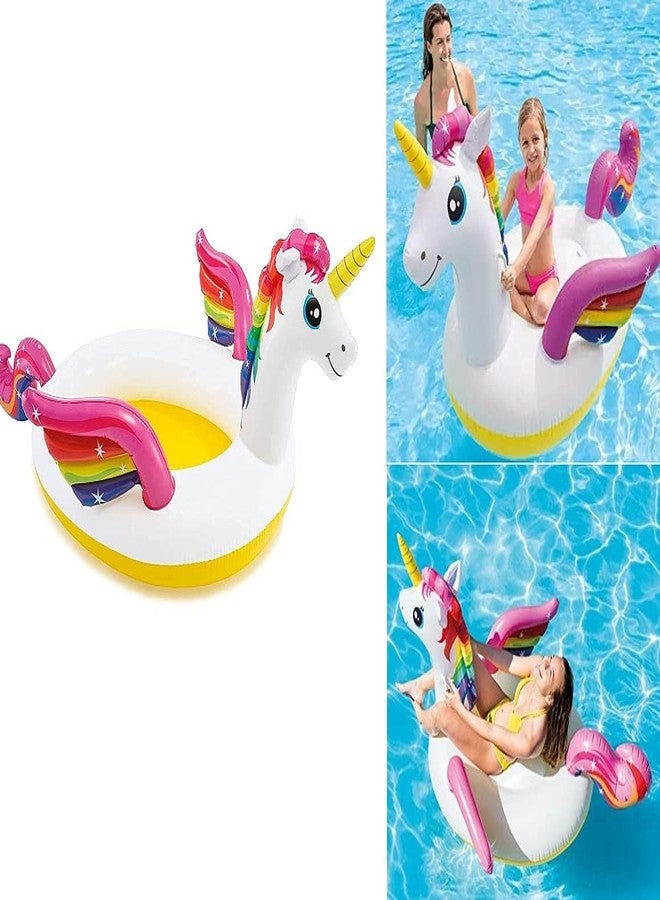 Glan Inflatable Pool Mat Float Swimming Pool Floating Mat Summer Beach Pool Party Float Lounge for Kids and Adults (Animal Swim Ring) - Image 4